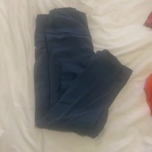 Wunder under high rise crop and 23” denim blue (limited color) size 8